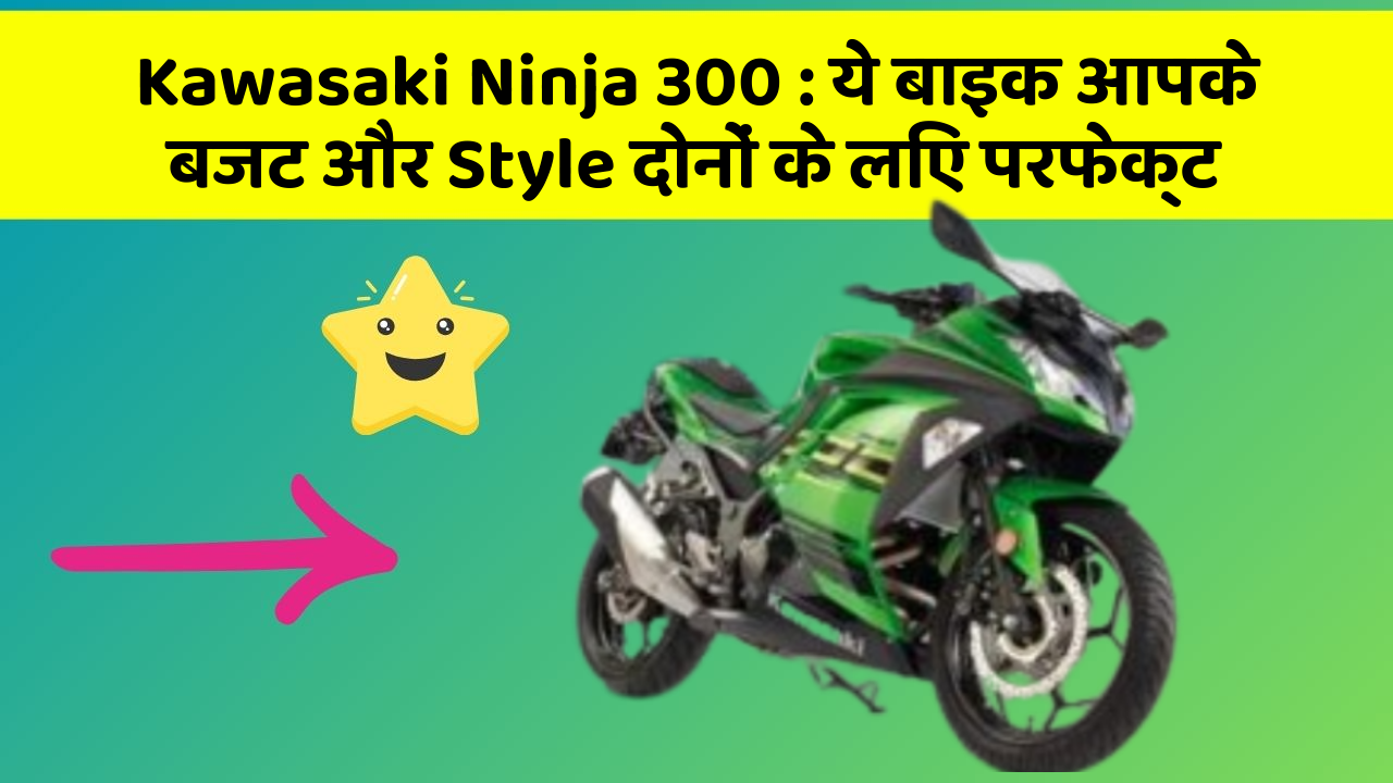 Kawasaki Ninja 300 : ये बाइक आपके बजट और Style दोनों के लिए परफेक्ट